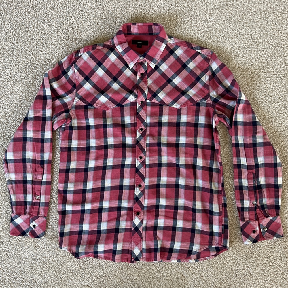 Men’s Diesel Button Down Shirt — Size Medium